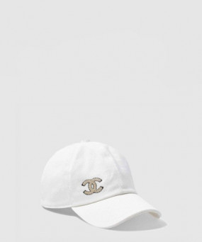 샤넬 로고 베이스볼 캡 AA8087