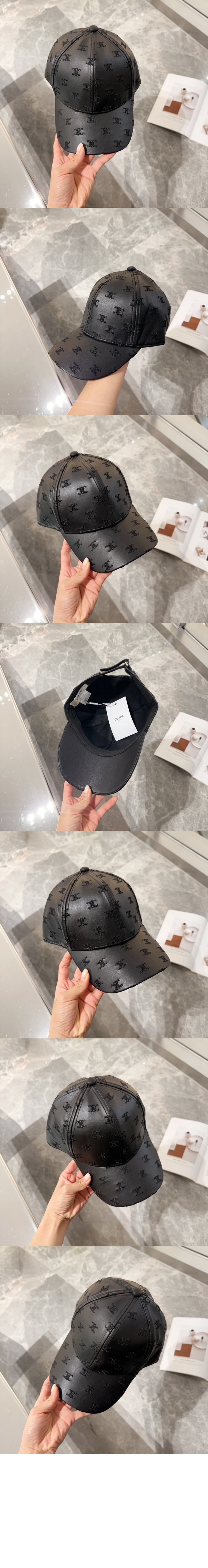 셀린느 가죽 베이스볼 캡 2A53B7