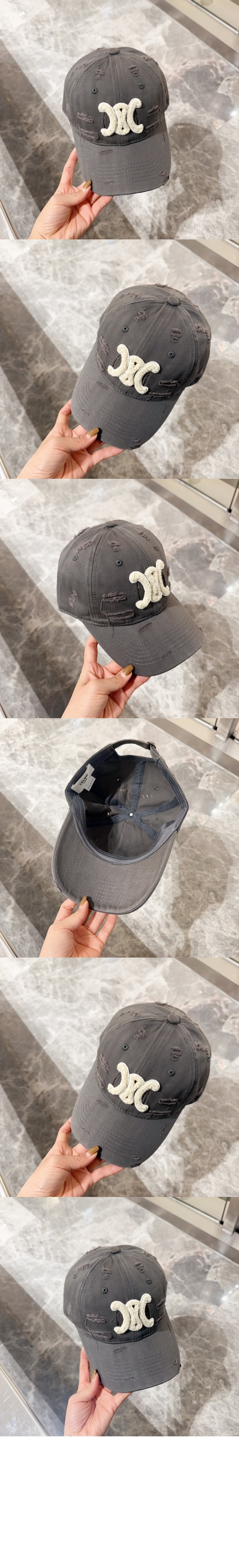 셀린느 데님 베이스볼 캡 2A65U9