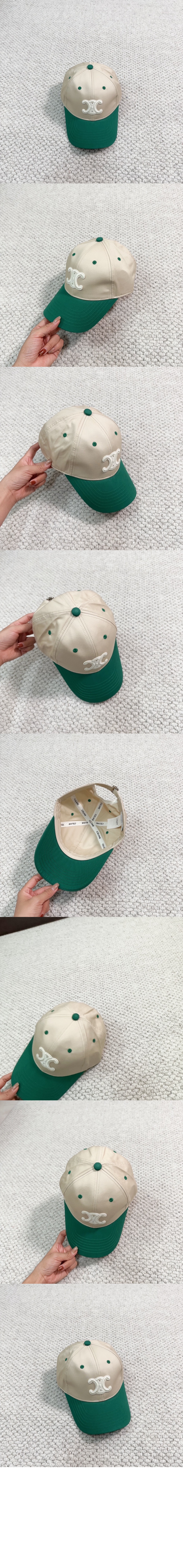 셀린느 로고 베이스볼 캡 2AUT48