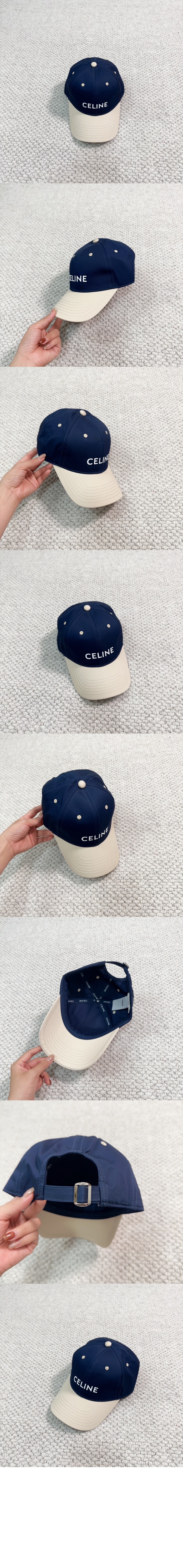 셀린느 로고 베이스볼 캡 2AUT47