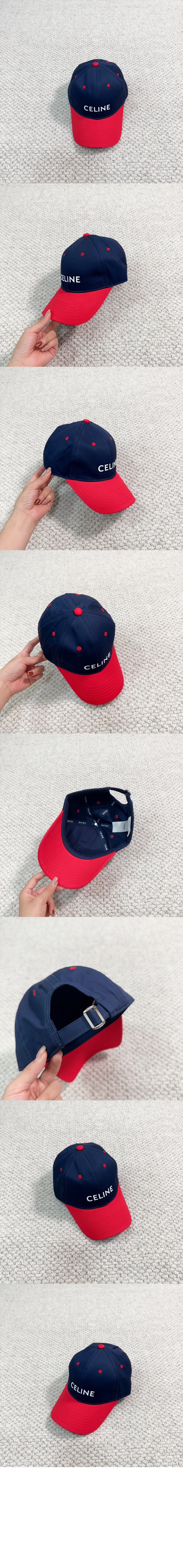 셀린느 로고 베이스볼 캡 2AUT47