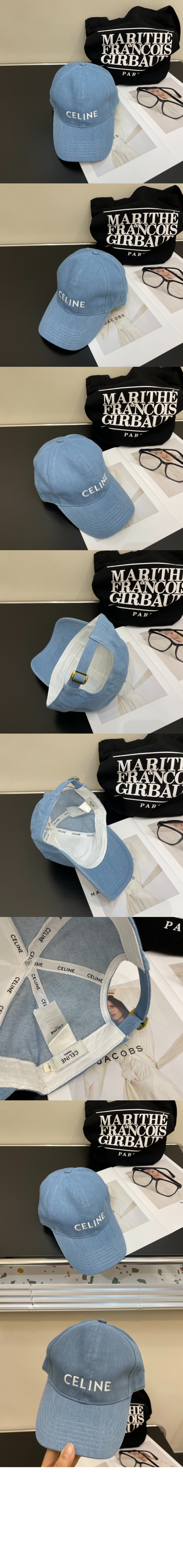 셀린느 로고 베이스볼 캡 2AUS98