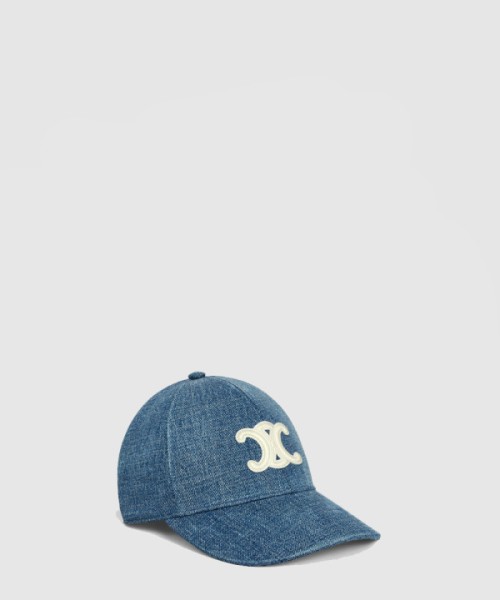 셀린느 트리옹프 베이스볼 캡 - 유니언 워시 데님 다크 유니언 2AUT69