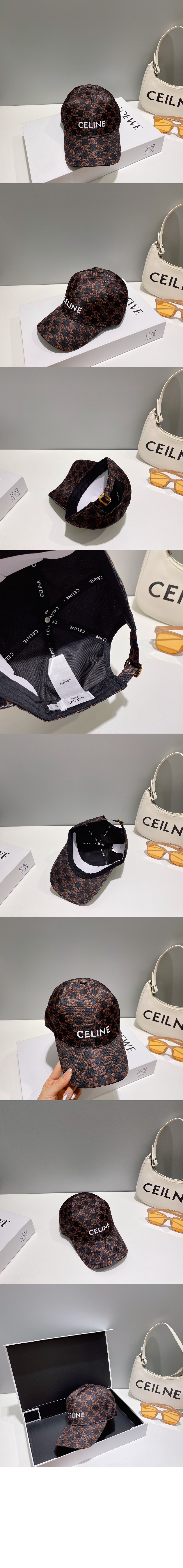 셀린느 트리오페 베이스볼 캡 2AUA17