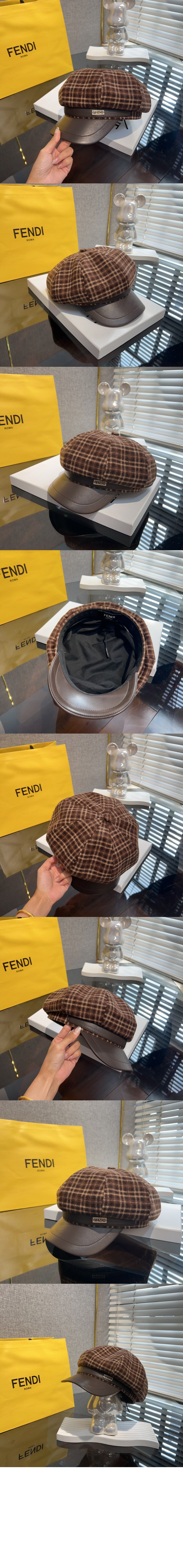 펜디 팔각 모자 FXQ579