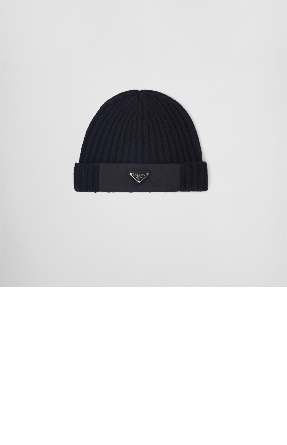 프라다 리나일론 개버딘 및 울 비니 UMD446