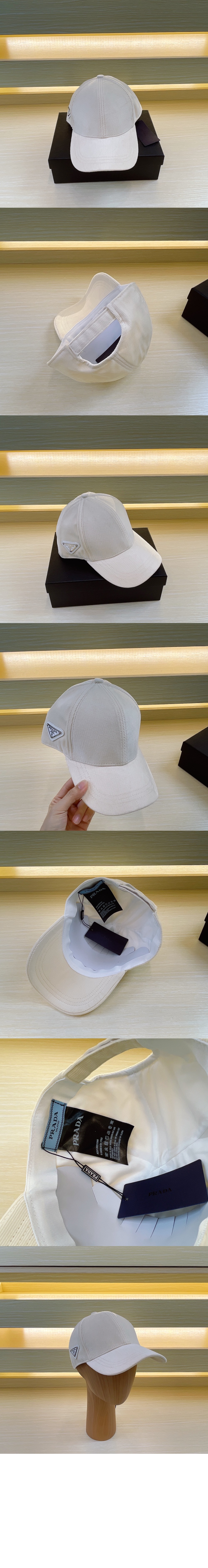 프라다 코듀로이 베이스볼 캡 2HC274