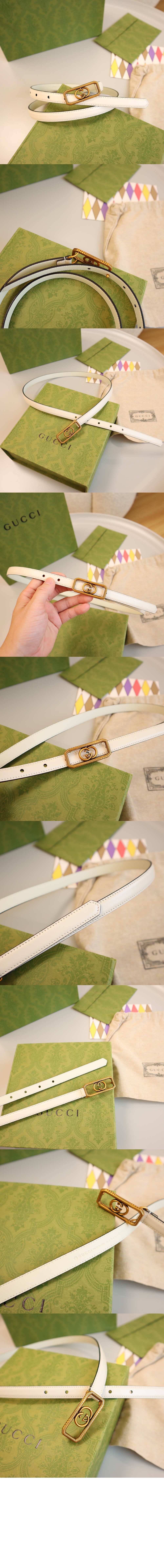 구찌 GG 슬림핏 벨트 751556