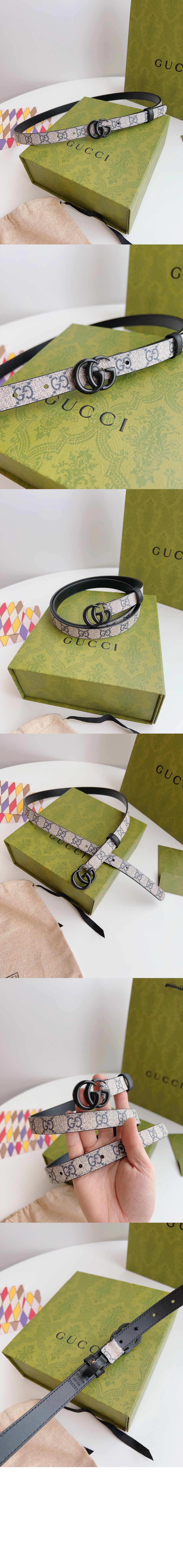 구찌 리버서블 씬 벨트 659418