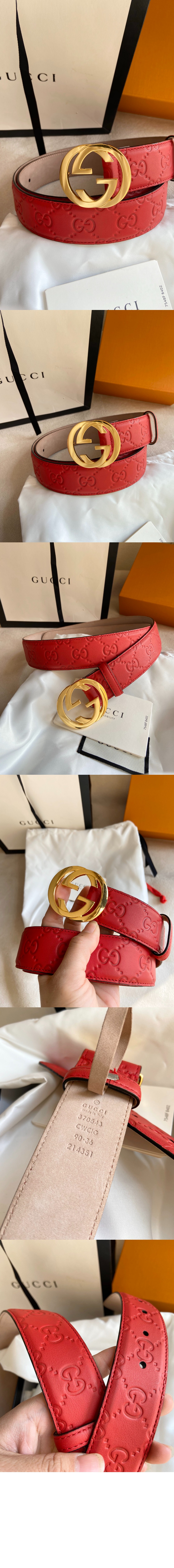 구찌 더블 G 버클 벨트 370543