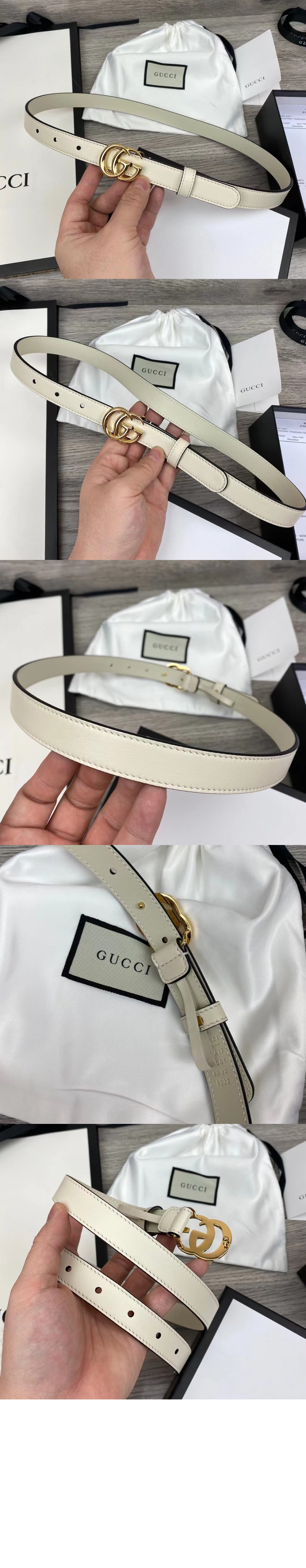 구찌 GG 마몽 씬 벨트 409417