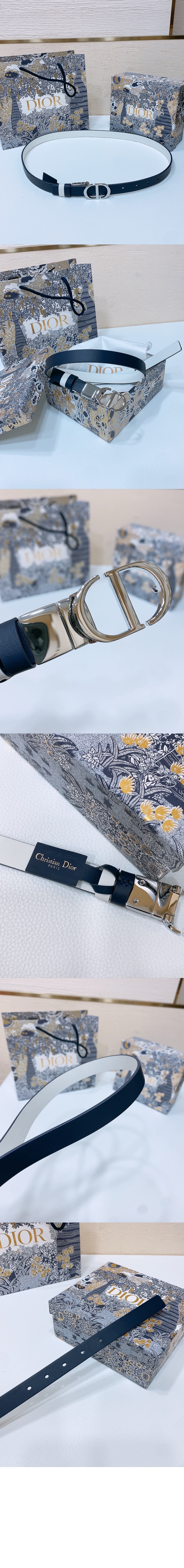 디올 30 Montaigne 리버서블 벨트 B0446