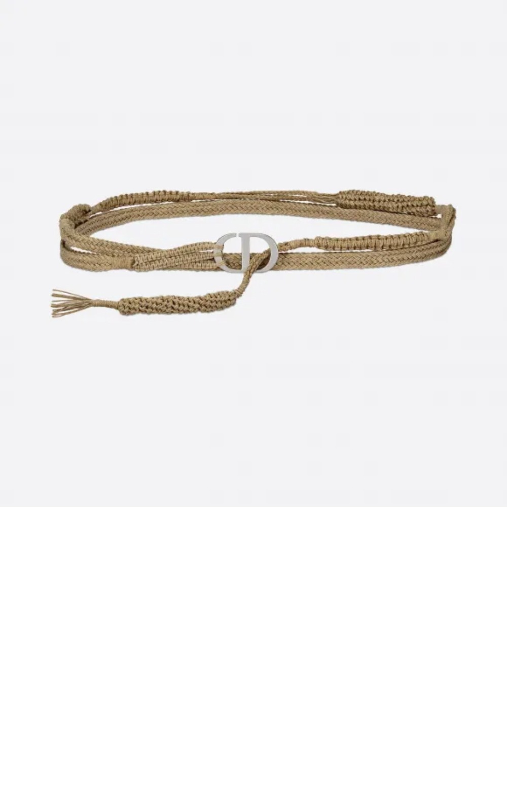 디올 린넨 캔버스 직조 벨트 B0106