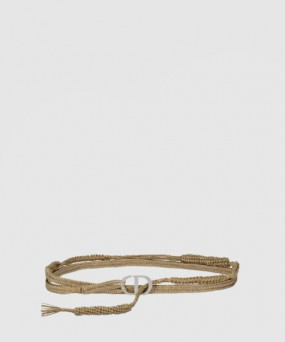 디올 린넨 캔버스 직조 벨트 B0106