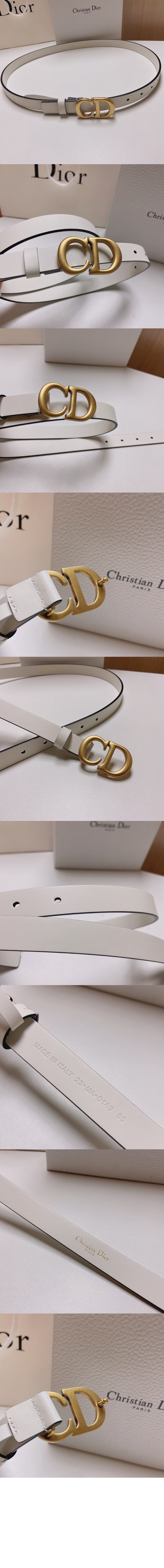 디올 소가죽 벨트 B0042