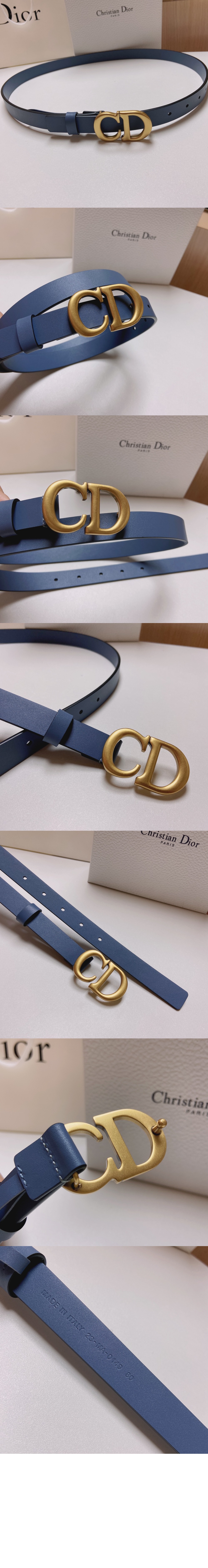 디올 소가죽 벨트 B0042