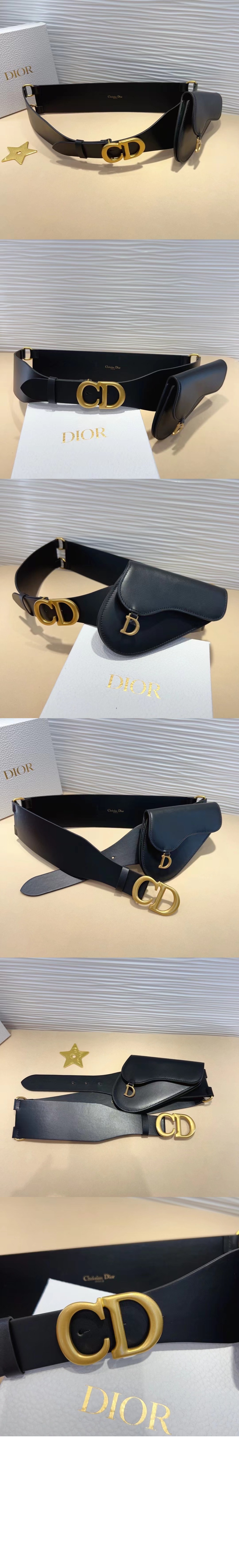 디올 새들 파우치 벨트 B0531