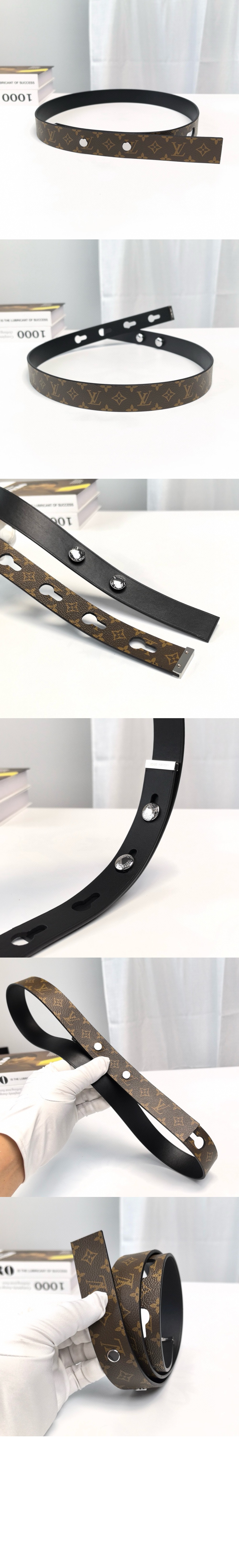 루이비통 스터드 벨트 M8610U