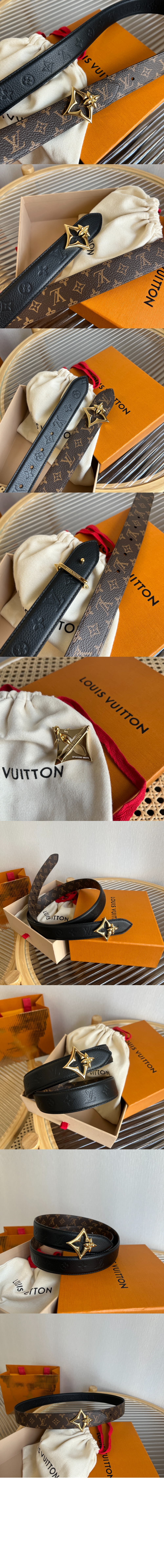 루이비통 LV 플라워그램 리버서블 벨트 M8373W