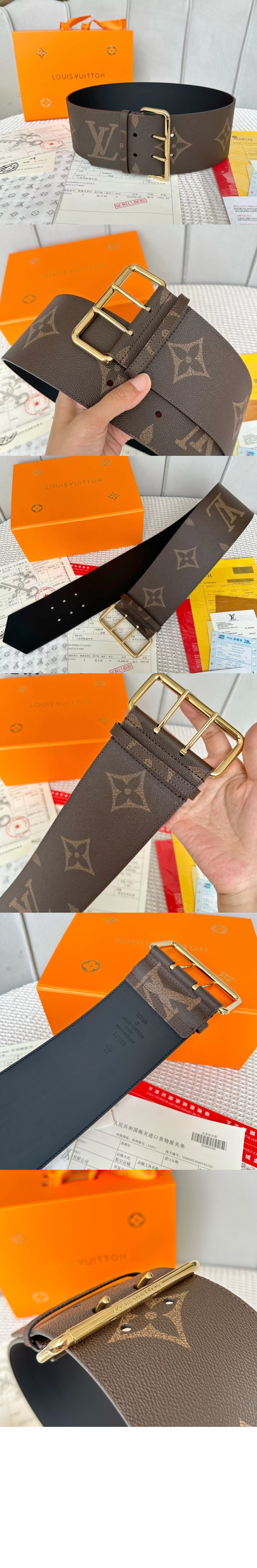 루이비통 오버사이즈 버클 벨트 MP359U