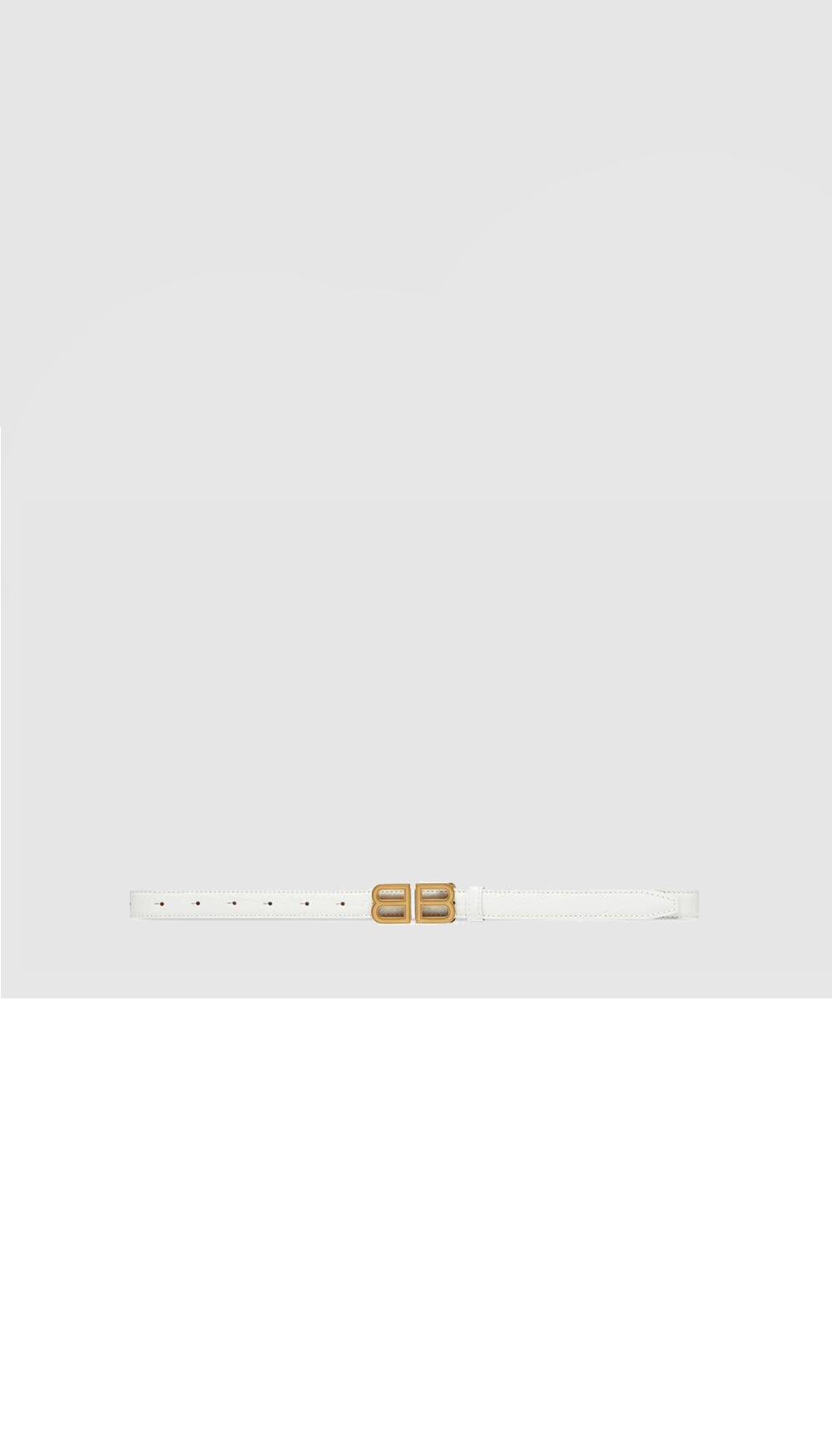 발렌시아가 BB 악어 자수 벨트 673518