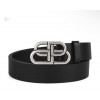 발렌시아가 BB 로고 라지 570370 1CH0B 1000 가죽 벨트