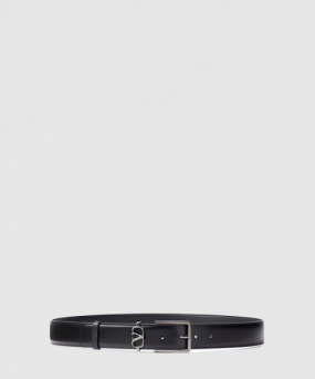 발렌티노 V 로고 벨트