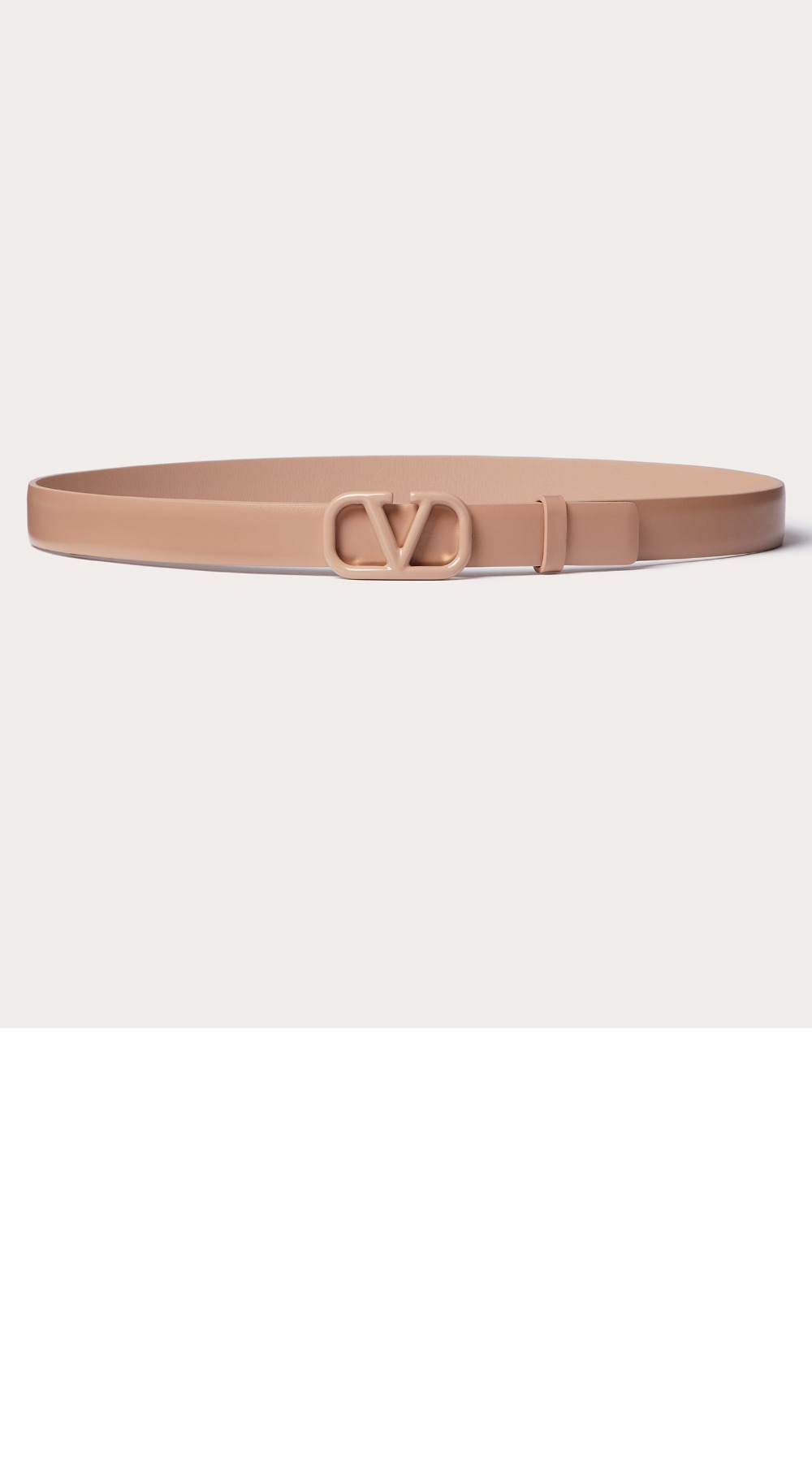 발렌티노 시그너처 광택송아지 가죽 벨트