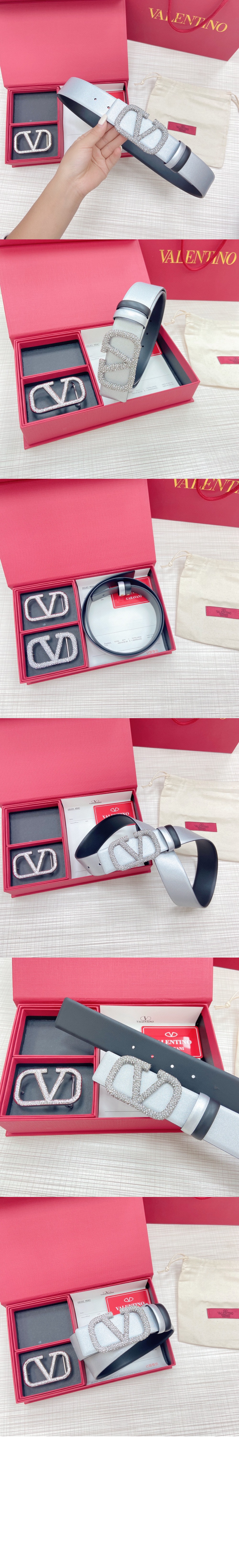 발렌티노 브이로고 리버서블 벨트