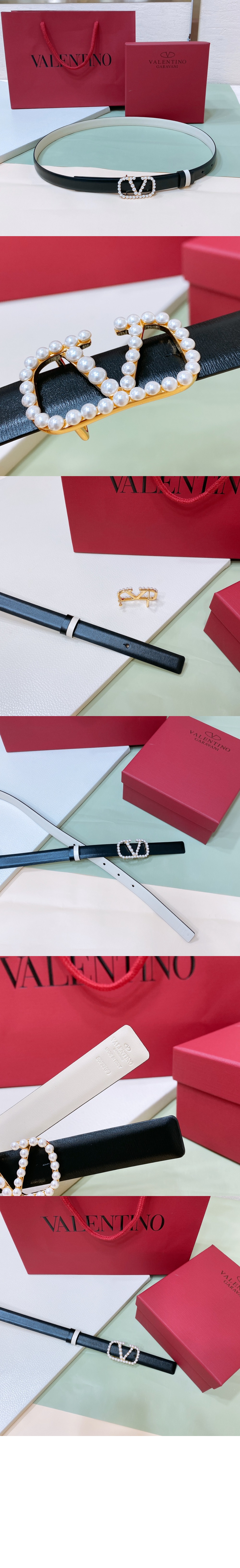 발렌티노 브이로고 리버서블 벨트