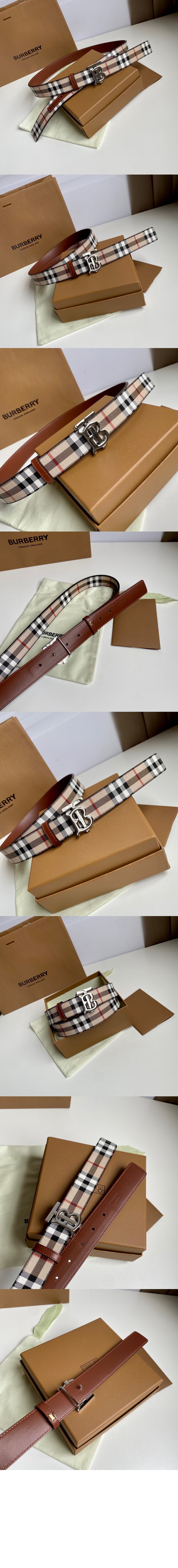 버버리 체크 양면 벨트 80524821