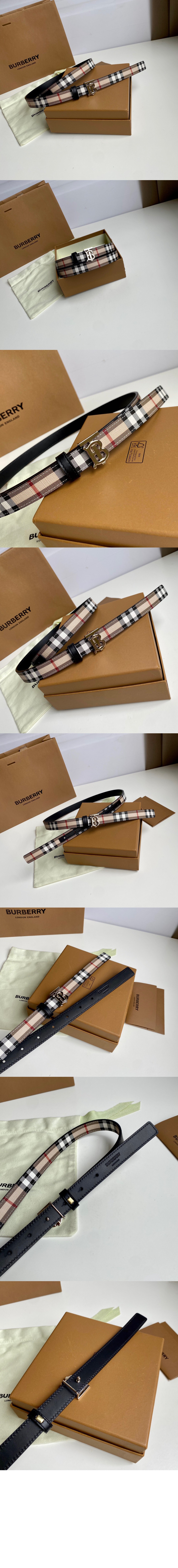 버버리 체크 양면 벨트 80524841