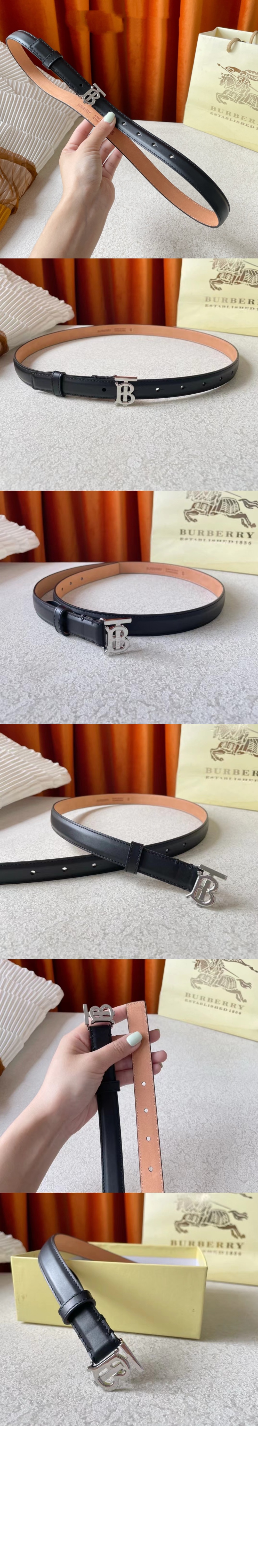 버버리 TB 로고 패턴 벨트 80234391