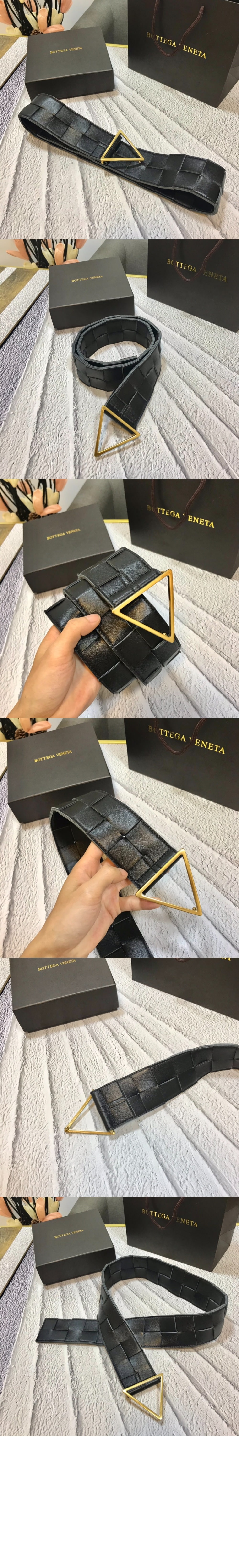 보테가베네타 삼각 벨트 651252