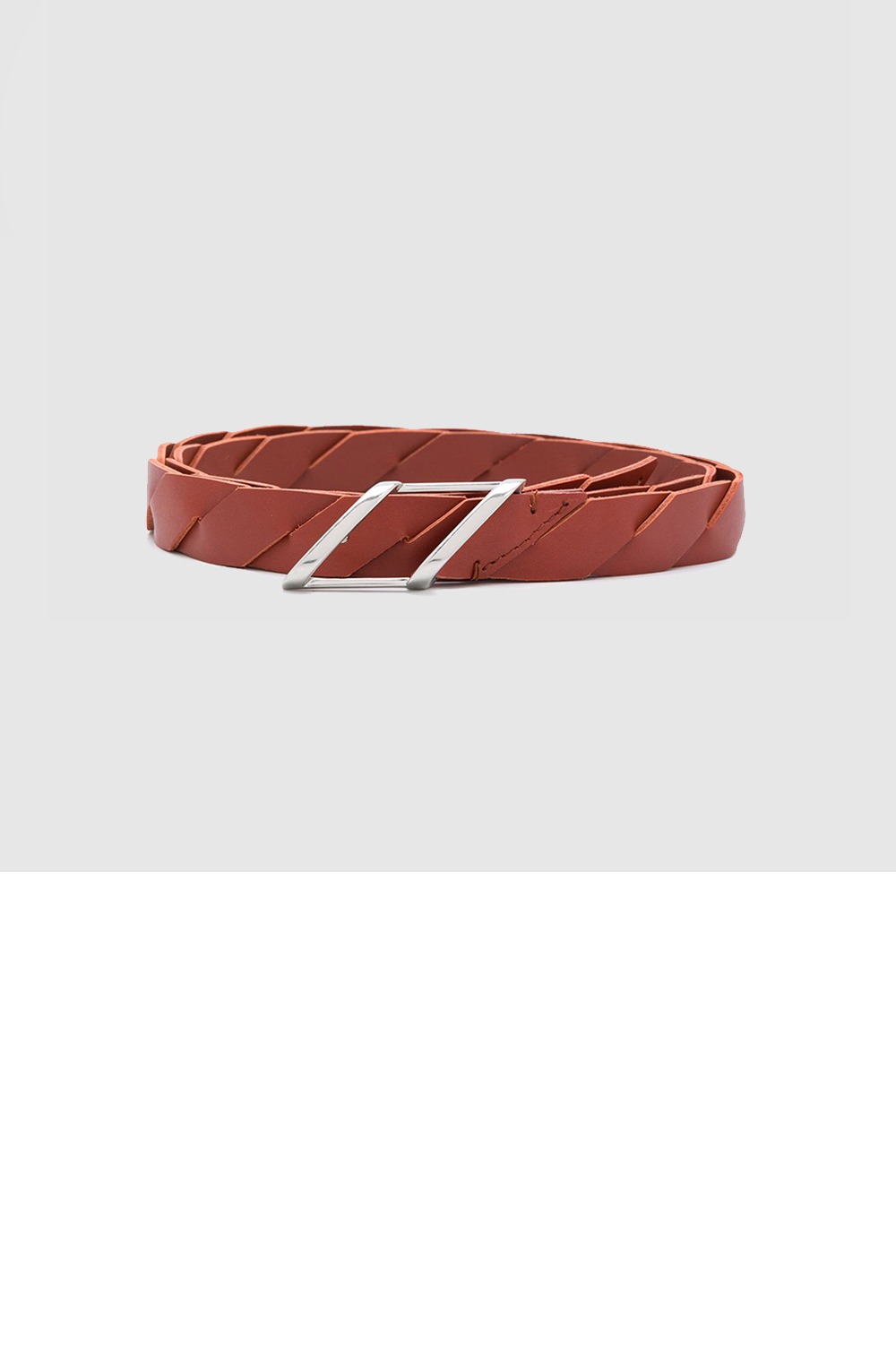 보테가베네타 슬랜티드 패널 웨이스트 벨트 620106