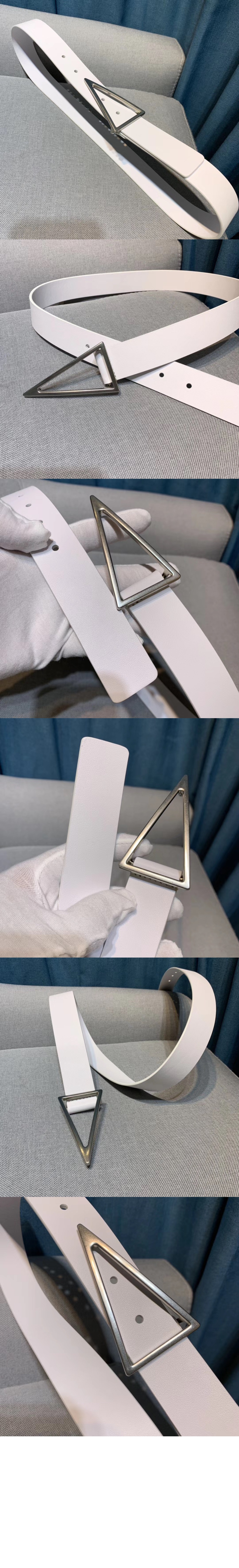 보테가베네타 양면 송아지 가죽 벨트 619802