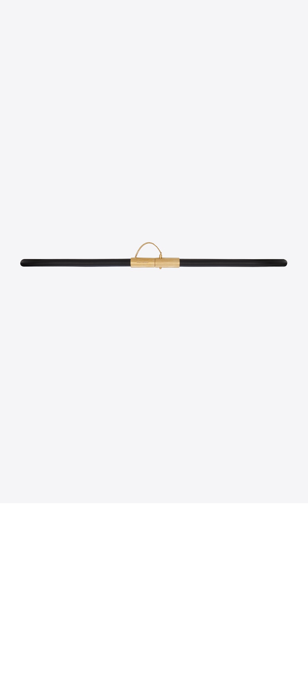 생로랑 부드러운 가죽 소재의 T-바 버클 벨트 756469