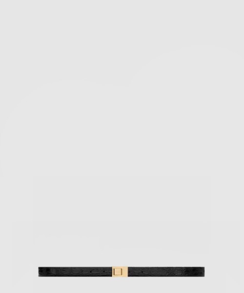 생로랑 크로커다일 엠보스드 가죽 소재의 벨트 7158711