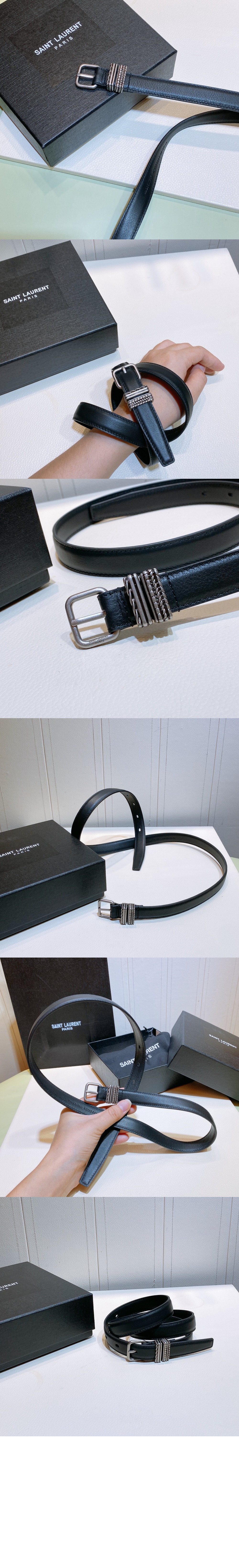 생로랑 모노그램 벨트 650977