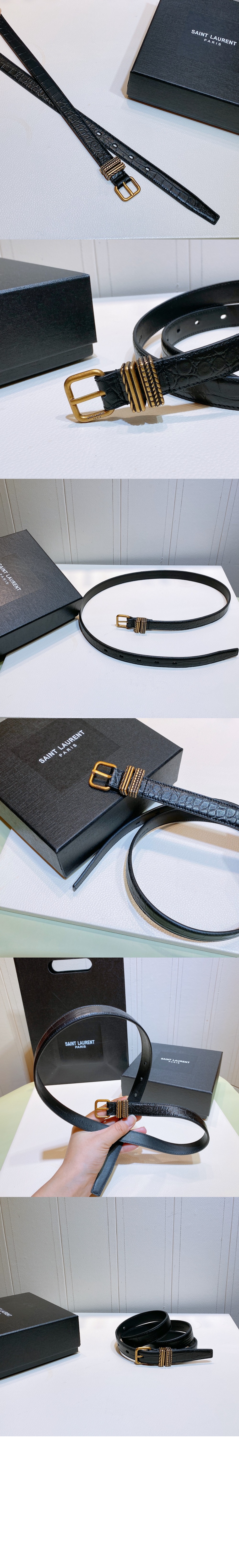 생로랑 모노그램 벨트 650974