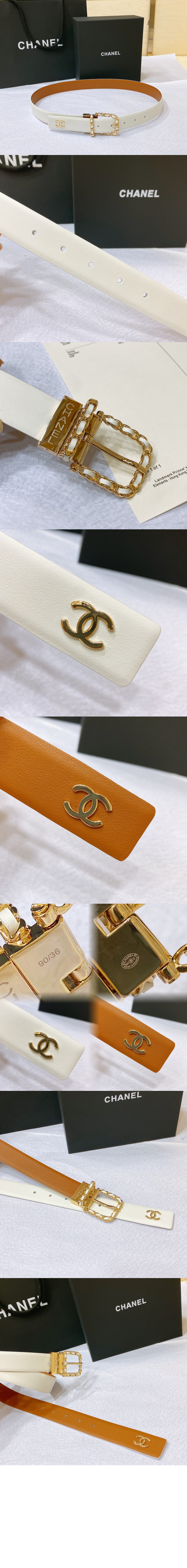 샤넬 CC 로고 벨트 AA8937