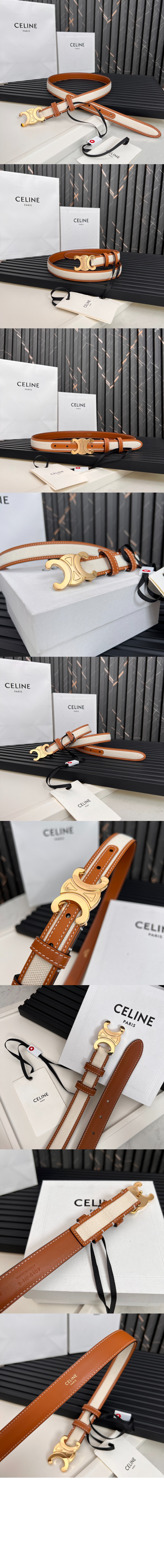 셀린느 텍스타일 트리오페 미디움 벨트 45AZL2