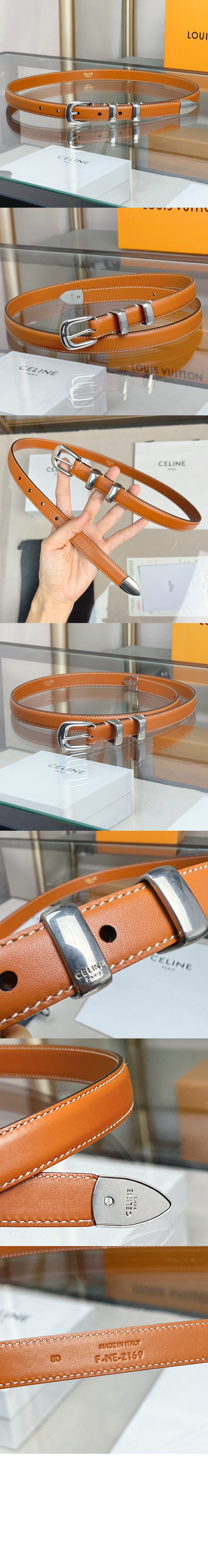 셀린느 카프스킨 벨트 45B273