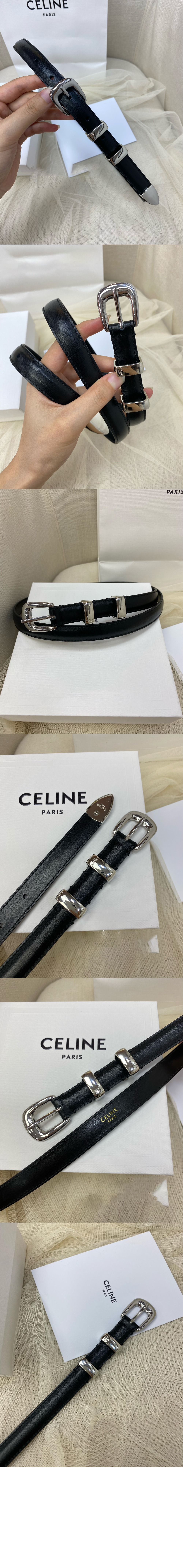 셀린느 부드러운 소가죽 벨트 45BAE3