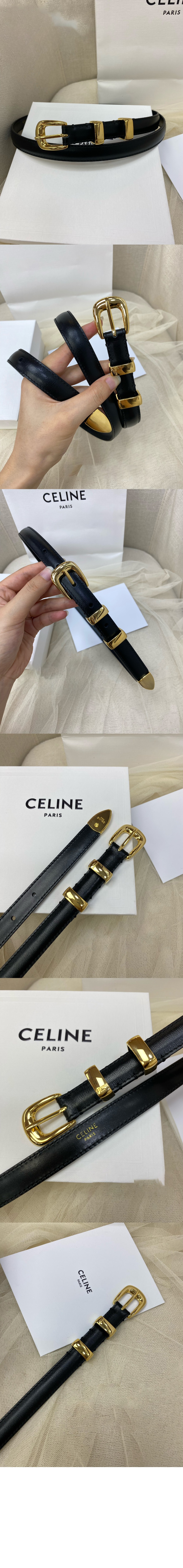 셀린느 부드러운 소가죽 벨트 45BAE3