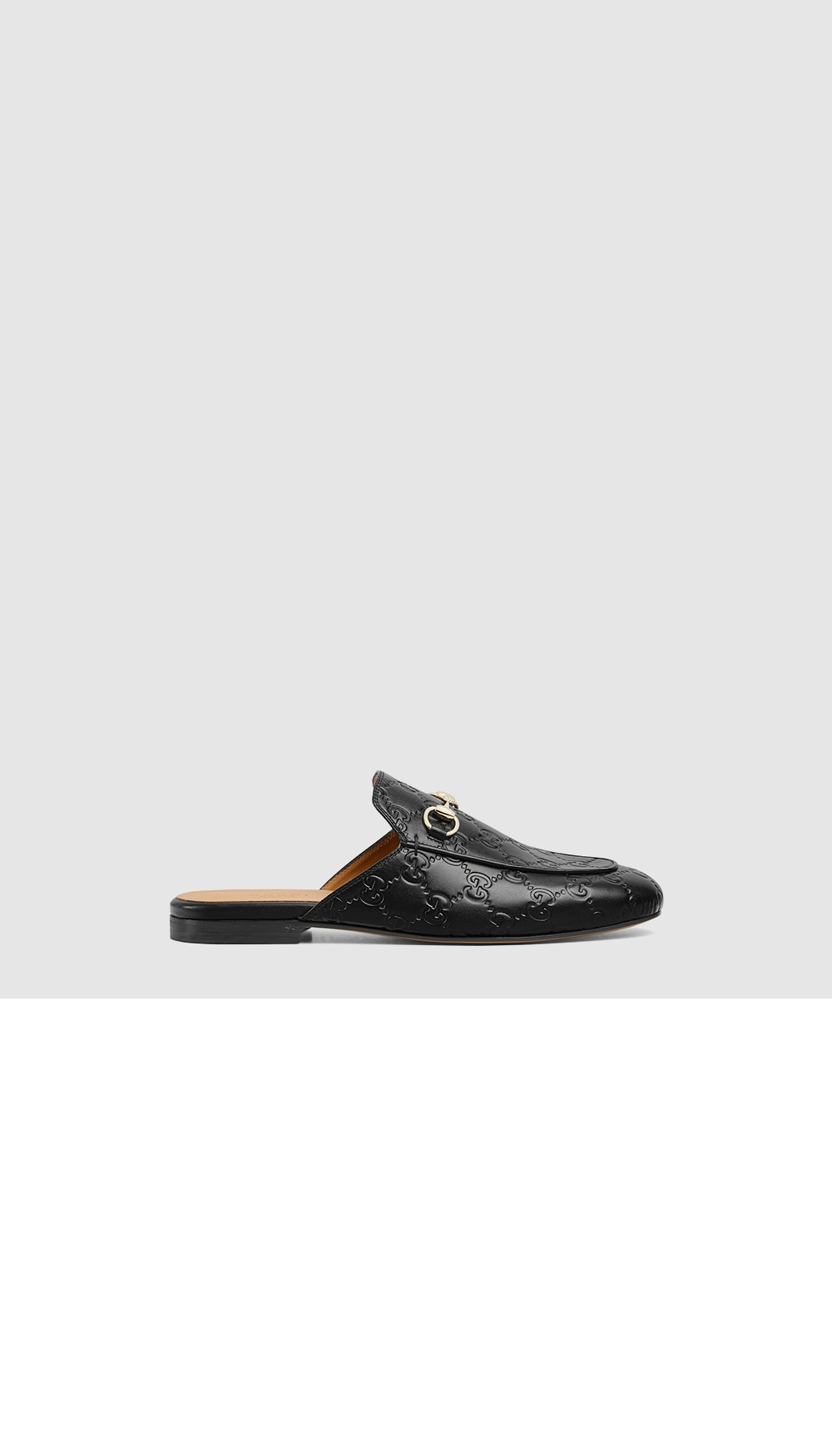 구찌 GG 레더 홀스빗 슬리퍼 813864