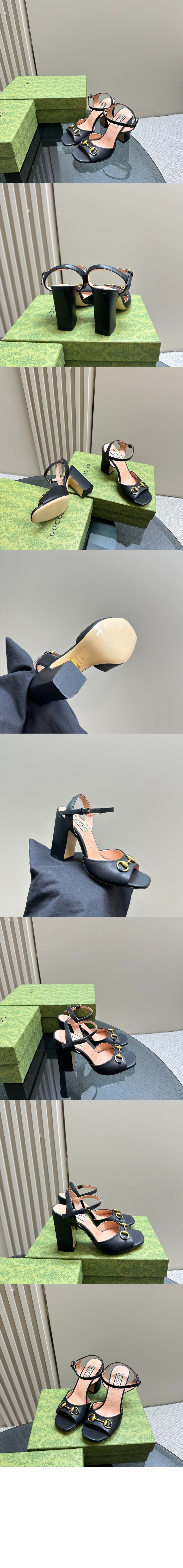 구찌 홀스빗 미드힐 샌들 771603