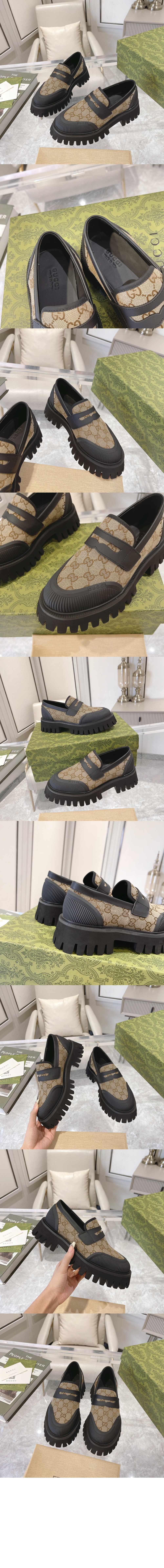 구찌 맥시 GG 로퍼 739776