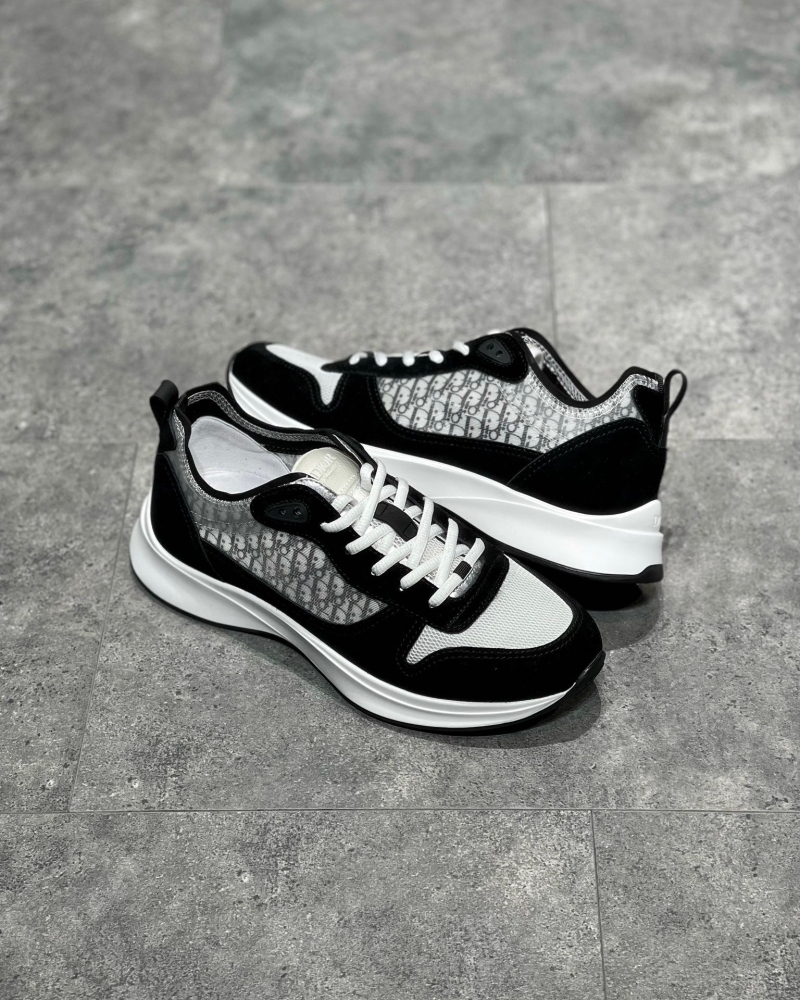 디올 B25 러너 스니커즈 - 블랙